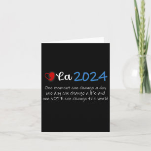 Comma La Kamala Supporter Heart In 2024 Election D Card