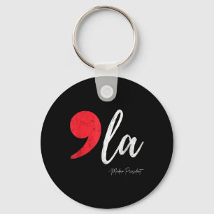 Comma La Madam President 2024 Kamala Harris Tim Wa Key Ring