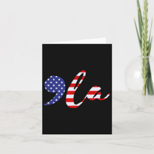 Comma La Usa Flag Kamala Harris For President 2024 Card