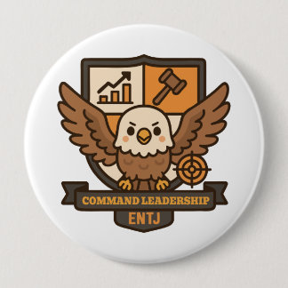Command Eagle – Focused Leadership 10 Cm Round Badge