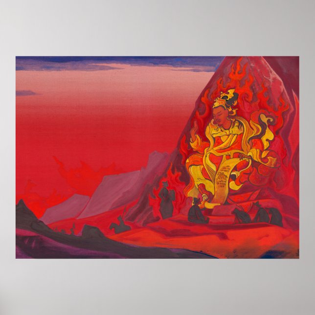 Command of Rigden Djapo by Nicholas Roerich Poster (Front)