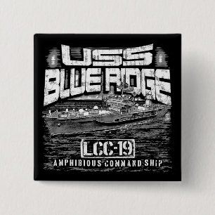 Command ship Blue Ridge 15 Cm Square Badge