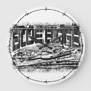 Command ship Blue Ridge Acrylic Wall Clock