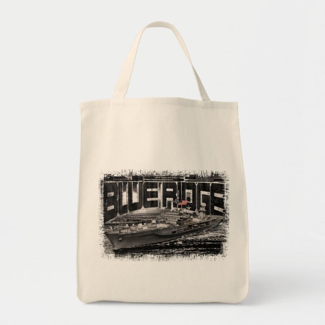 Command ship Blue Ridge Grocery Tote Tote Bag (Front)