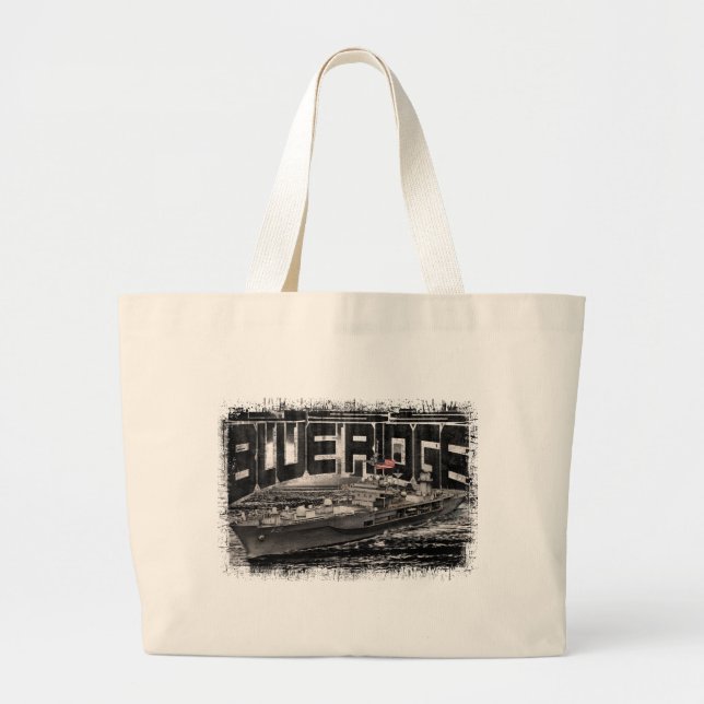 Command ship Blue Ridge Jumbo Tote Tote Bag (Front)