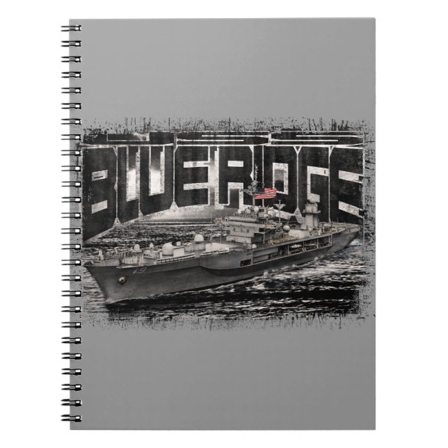Command ship Blue Ridge Spiral Photo Notebook (Front)