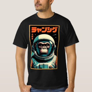 Commander Ape – Retro Futuristic Space Explorer T-Shirt