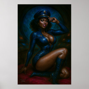 Commander Gail Kween Poster   Sultry Sci-Fi Pinup