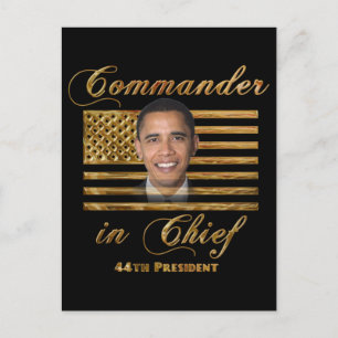 Commander in Chief, Barack Obama Postcard