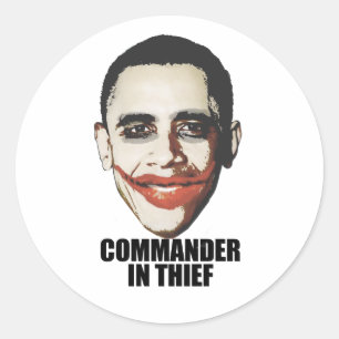 Commander in Thief Classic Round Sticker