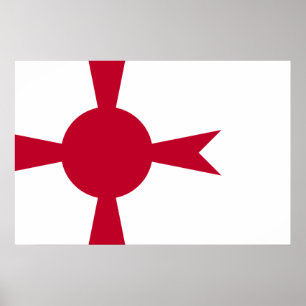Commander Of Imperial Japanese Navy, Japan flag Poster