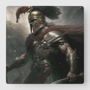 commander square wall clock