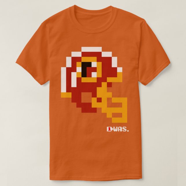 Commanders Classic Tecmo Bowl Helmet Hat T-Shirt (Design Front)