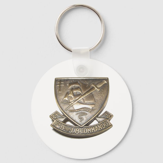 Commando Kieffer - Insigne 1er BFMC Key Ring (Front)