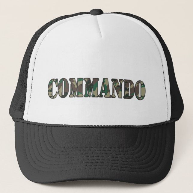 COMMANDO TRUCKER HAT (Front)