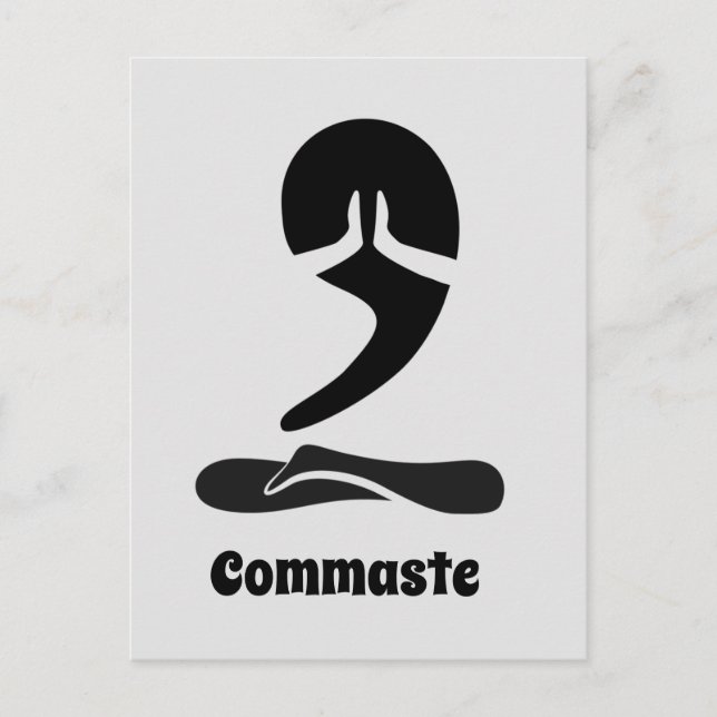 Commaste Postcard (Front)