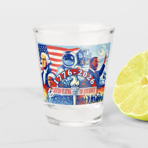 Commemorative 1776-2026 USA Semiquincentennial Shot Glass