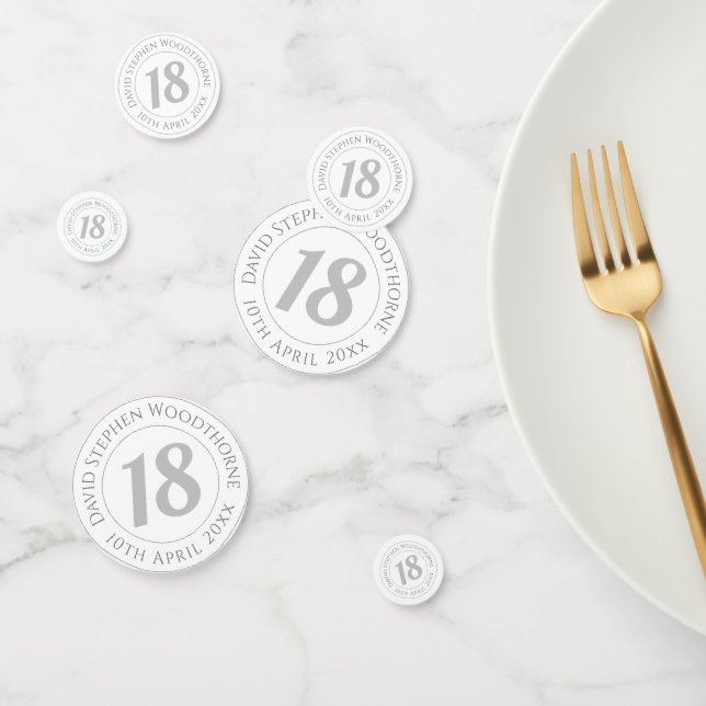 Commemorative Birthday Celebration Personalised Confetti (Group)