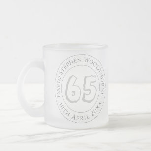 Commemorative Birthday Celebration Personalised Fr Frosted Glass Coffee Mug