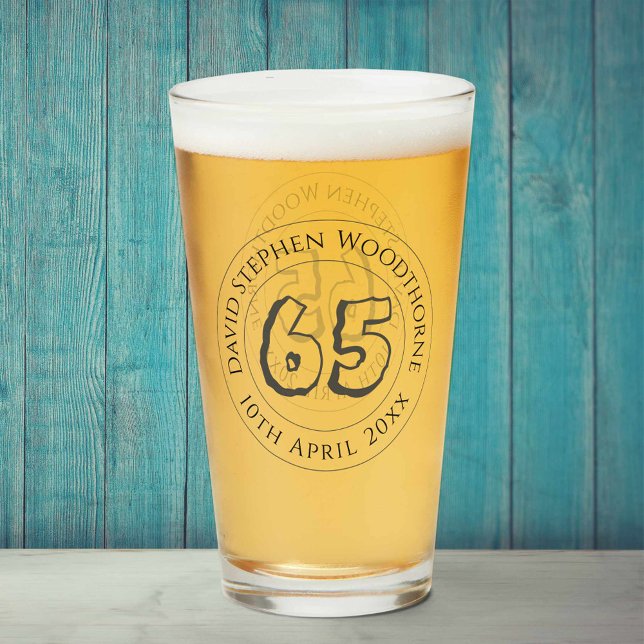 Commemorative Birthday Celebration Personalised Glass (Creator Uploaded)