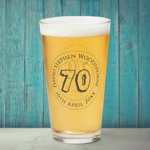 Commemorative Birthday Celebration Personalised Glass
