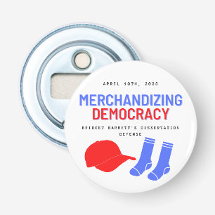 Commemorative bottler opener magnet