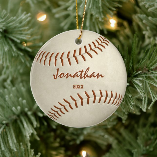 commemorative boys girls baseball softball ceramic tree decoration (Tree)