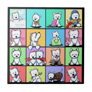 Commemorative KiniArt Westie Coaster