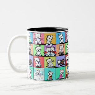 Commemorative KiniArt Westies Two-Tone Coffee Mug
