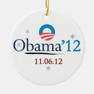 Commemorative Obama 2012 Christmas Ornament