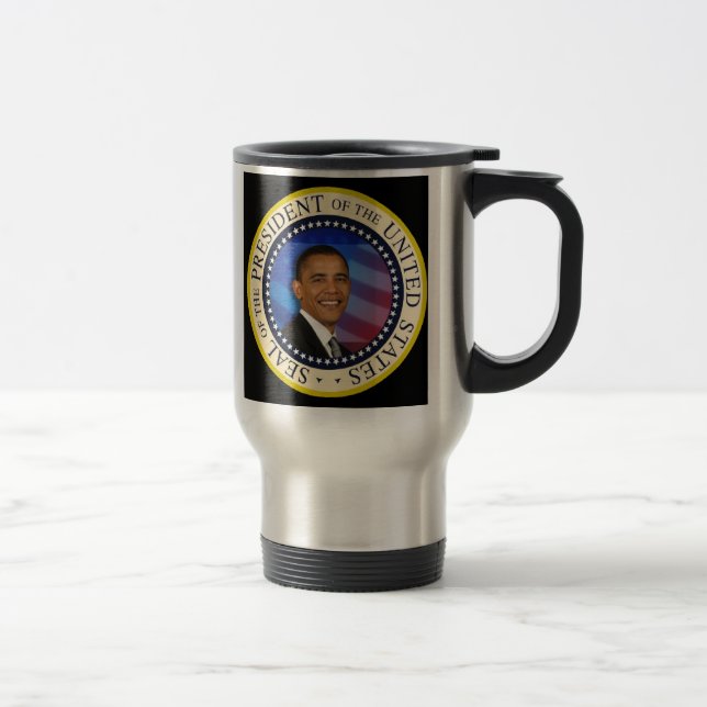 Commemorative President Obama Inauguration Travel Mug (Right)