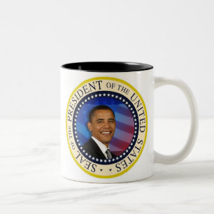 Commemorative President Obama Inauguration Two-Tone Coffee Mug