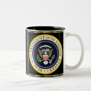 Commemorative President Obama Inauguration Two-Tone Coffee Mug