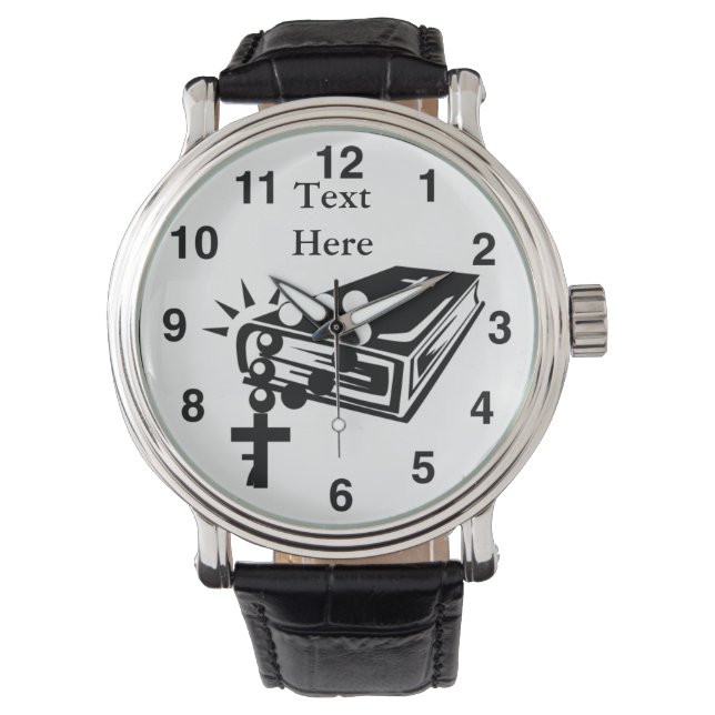 Commemorative Priest ordination watch personalised (Front)