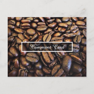 comment card coffee beans