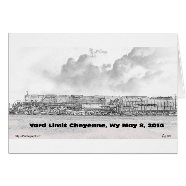 Commerative Gift Card of #4014 Big Boy (Front Horizontal)