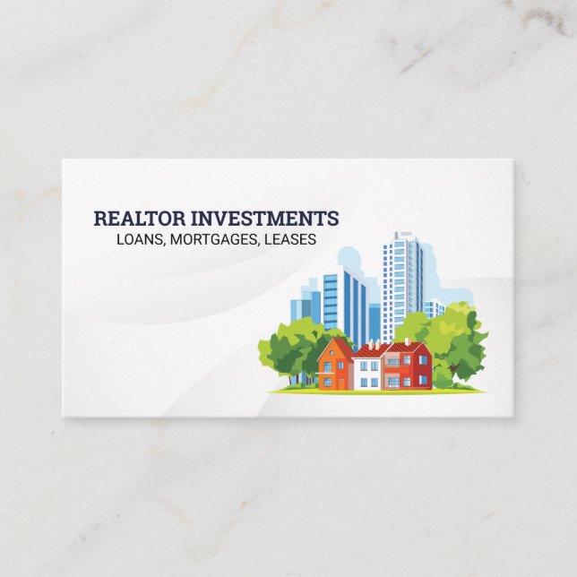 Commercial Buildings | Residential | Properties Business Card (Front)