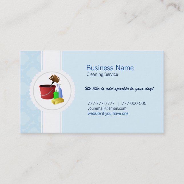 Commercial Cleaning Business Cards (Front)