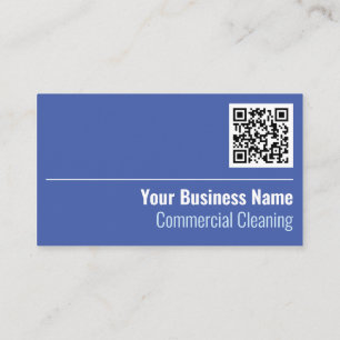 Commercial Cleaning QR Code Business Card