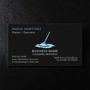 Commercial Cleaning Services Business Card