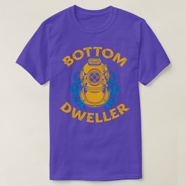 Commercial Diver Deep Diving Ocean Sea Bottom Dwel T-Shirt (Design Front)