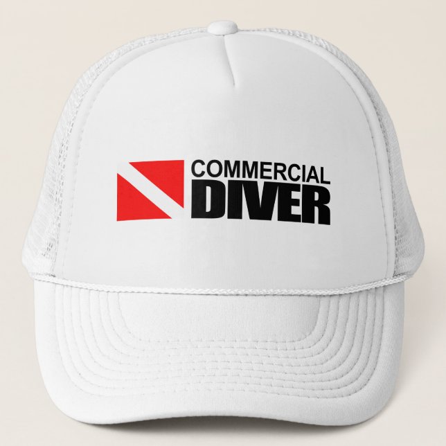 Commercial Diver Trucker Hat (Front)