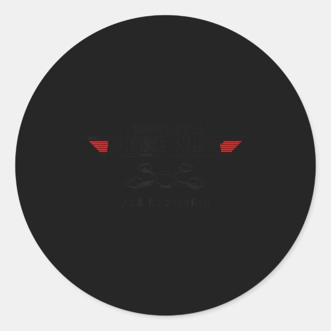 Commercial Drone Lot Faa Certified Drone Lot Drone Classic Round Sticker (Front)