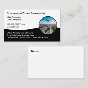 Commercial Drone Photography Business Cards