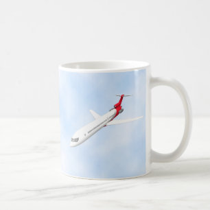 Commercial Jet Aeroplane: 3D Model: Coffee Mug