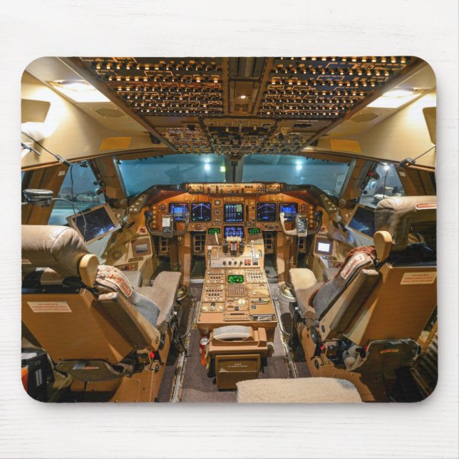 Commercial Jet Cockpit  Mouse Mat (Front)