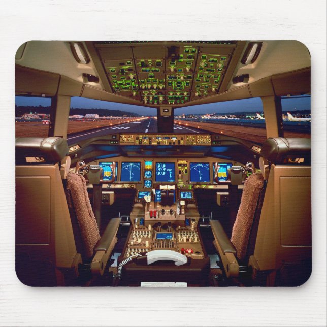 Commercial Jet Cockpit Mouse Mat (Front)