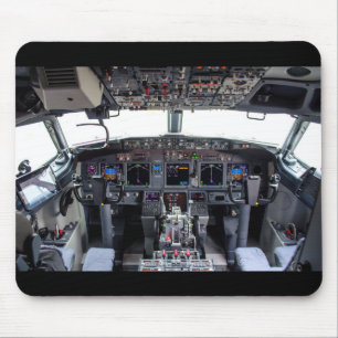 Commercial Jet Cockpit Mouse Mat