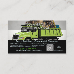Commercial Junk Removal Business Card - Office