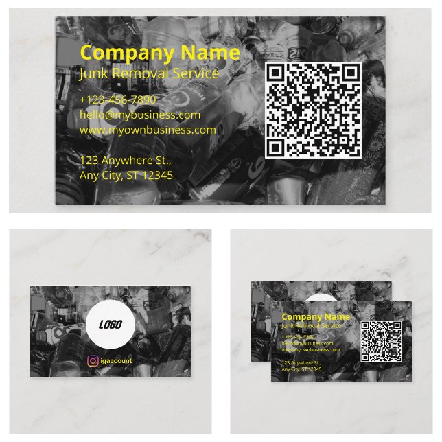 Commercial Junk Removal Logo Business Card (Commercial Junk Removal Logo Business Card
)